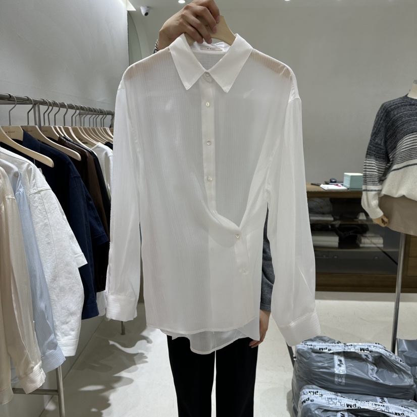 A WANT東大門實拍女士新款真品時尚26春夏襯衫蕾絲衫條紋A WANT襯衫/蕾絲衫圖色1