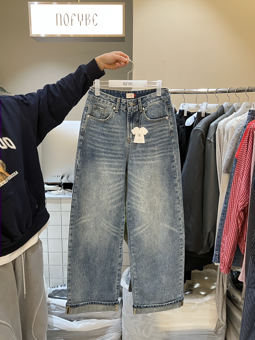 NOFYBE東大門直郵女裝新品人氣26春夏推薦真品休閑牛仔褲NOFYBE牛仔褲圖色1