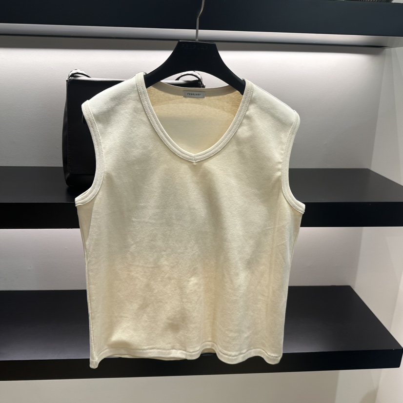 FEBRUARY 11東大門直郵女裝新款職業熱賣休閑吊帶背心V領FEBRUARY 11吊帶/背心圖色2