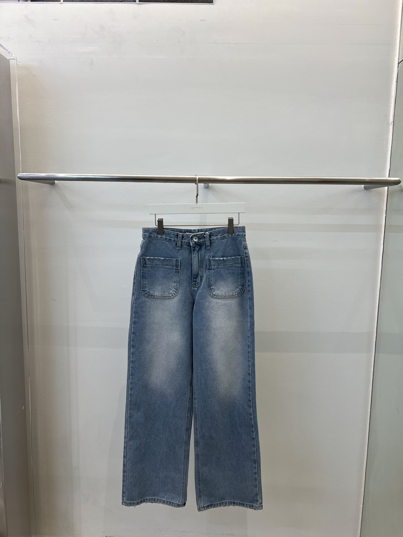 BETTER東大門代購女士新品26春夏真品人氣時尚職業牛仔褲BETTER牛仔褲圖色1