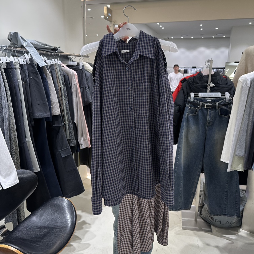 BENE東大門代購女士新款熱賣職業推薦休閑真品襯衫蕾絲衫BENE襯衫/蕾絲衫圖色1