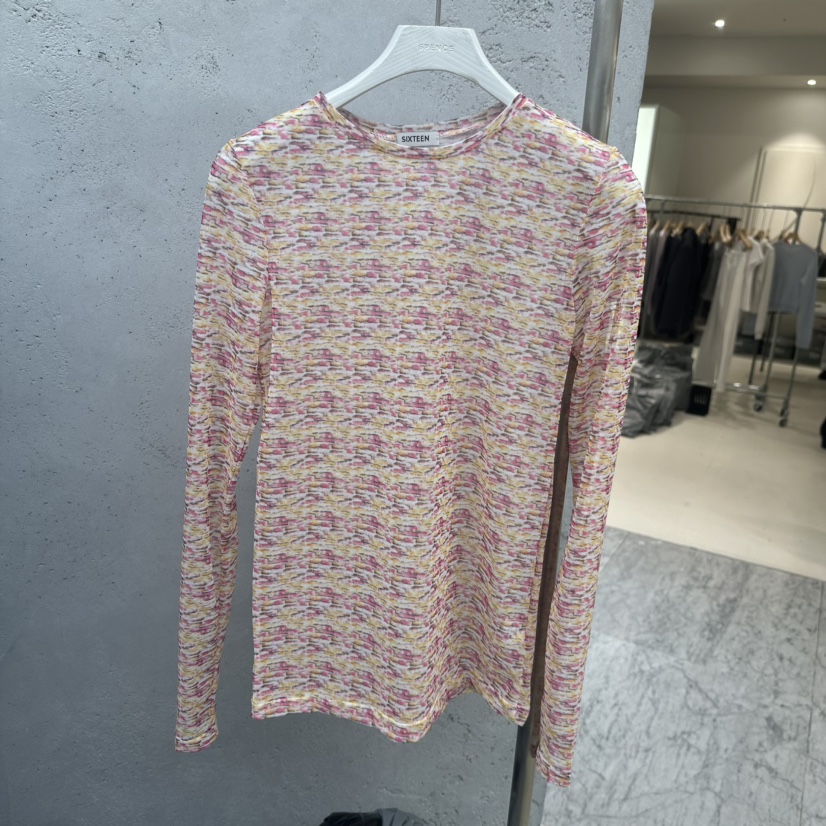 SIXTEEN東大門實拍女裝新款時尚26春夏熱賣人氣真品長袖T恤SIXTEEN長袖T恤圖色2