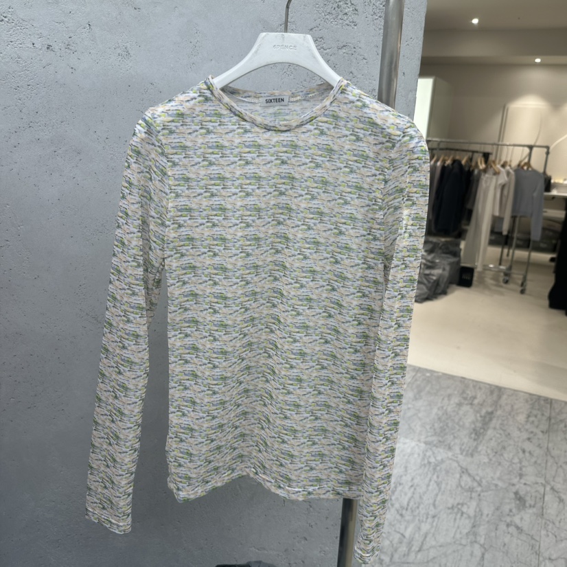 SIXTEEN東大門實拍女裝新款時尚26春夏熱賣人氣真品長袖T恤SIXTEEN長袖T恤圖色3