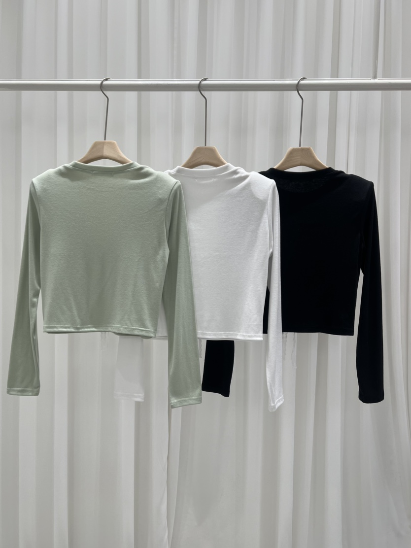 IF YOU SAY SO/PLUM-Q東大門實拍女士新品休閑長袖T恤假兩件IF YOU SAY SO/PLUM-Q長袖T恤