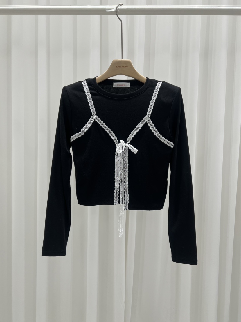 IF YOU SAY SO/PLUM-Q東大門實拍女士新品休閑長袖T恤假兩件IF YOU SAY SO/PLUM-Q長袖T恤圖色3