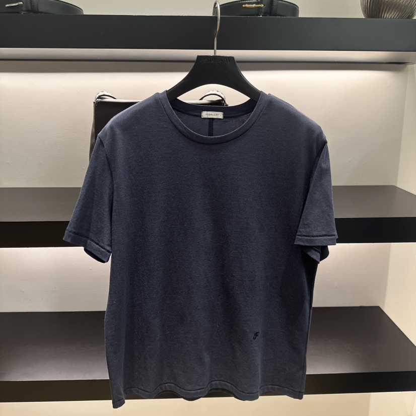 FEBRUARY 11韓國直郵女士新品真品人氣推薦熱賣時尚職業T恤FEBRUARY 11T恤圖色4深藍色