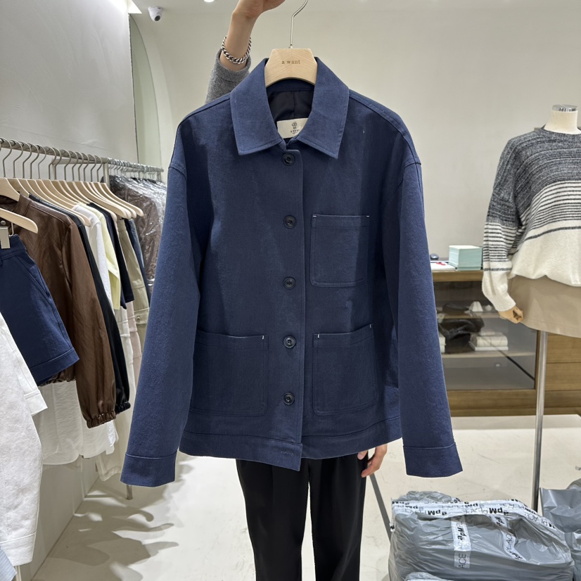 A WANT韓國代購女裝新品26春夏時尚推薦休閑熱賣真品夾克A WANT夾克圖色2