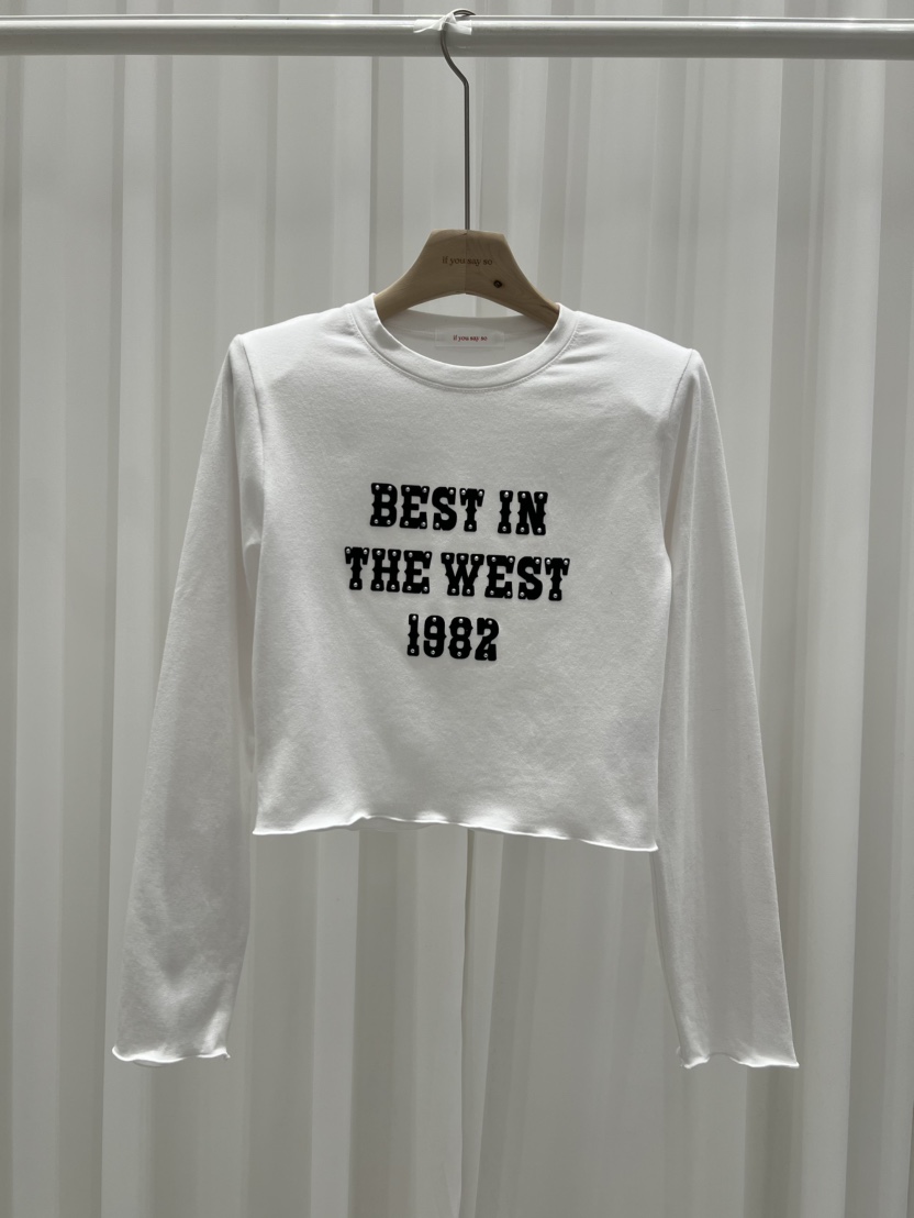 IF YOU SAY SO/PLUM-Q韓國代購女裝新品休閑長袖T恤IF YOU SAY SO/PLUM-Q長袖T恤圖色2