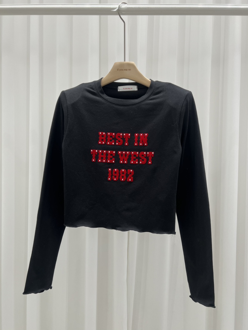 IF YOU SAY SO/PLUM-Q韓國代購女裝新品休閑長袖T恤IF YOU SAY SO/PLUM-Q長袖T恤圖色3