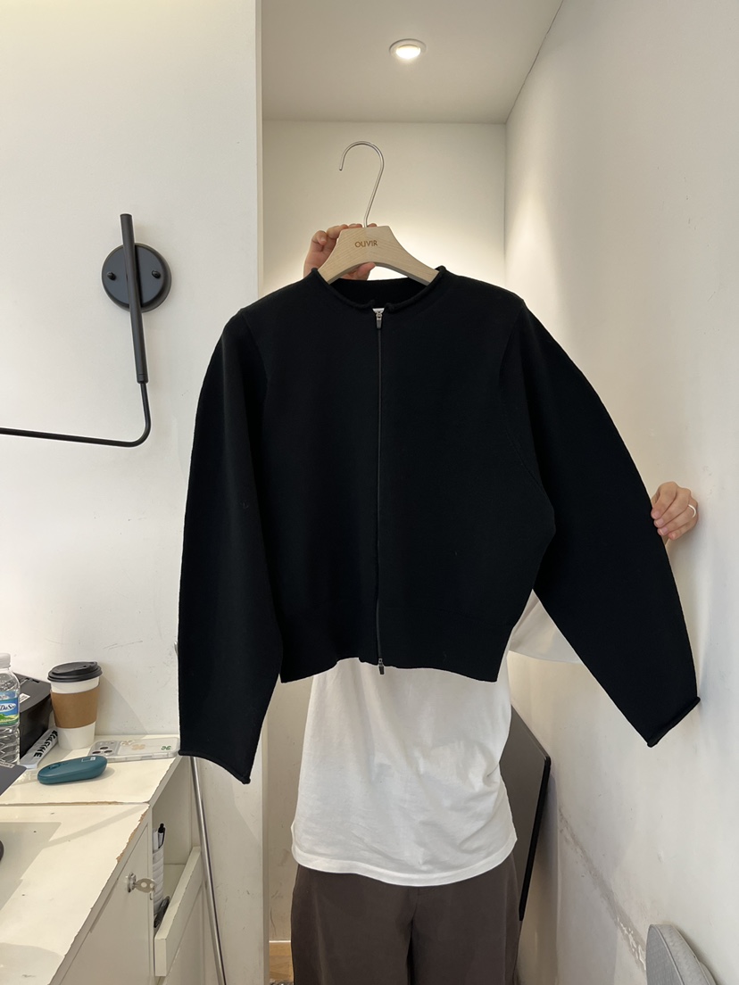 OUVIR東大門實拍女士新款熱賣真品時尚職業針織衫拉鏈開衫O.V.R/OUVIR針織衫圖色3