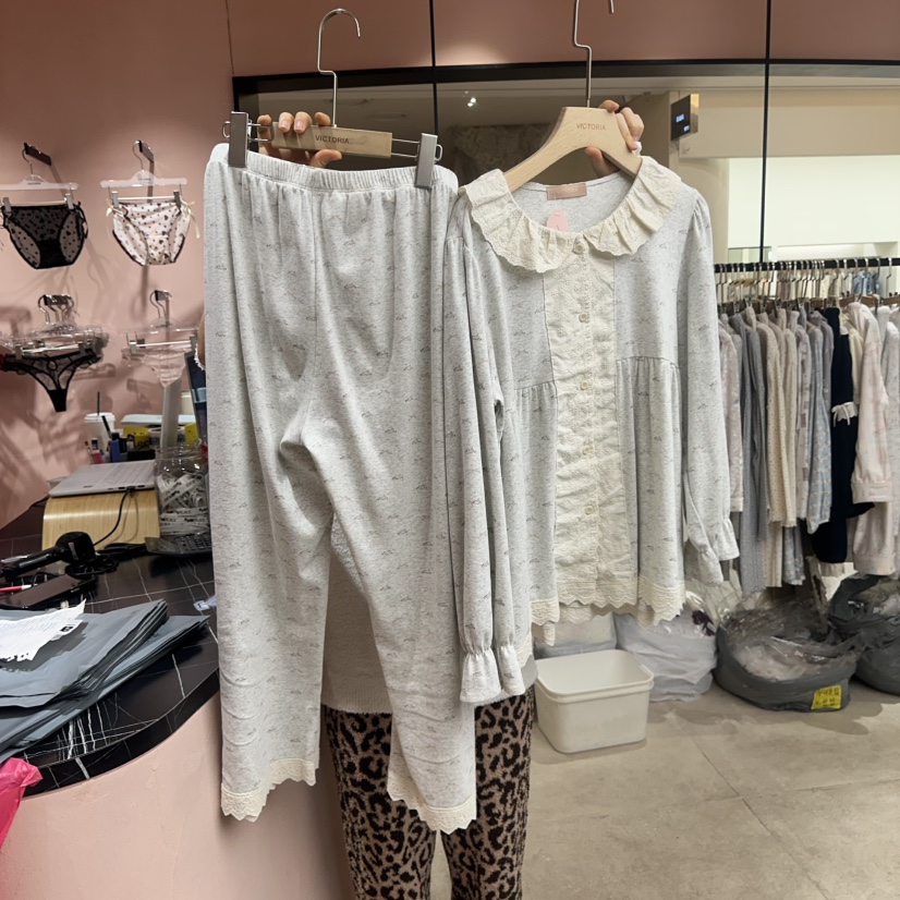 VICTORIA-P東大門代購女士新品時尚職業熱賣推薦睡衣套裝VICTORIA睡衣圖色1