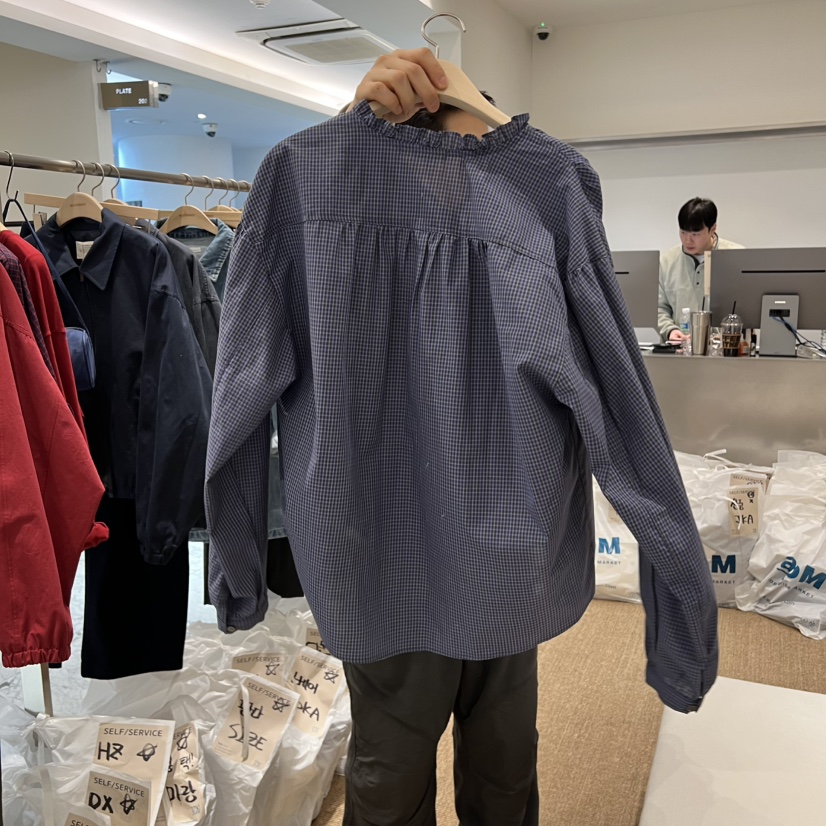 SELF SERVICE東大門代購女士新款休閑真品職業襯衫蕾絲衫SELF SERVICE襯衫/蕾絲衫