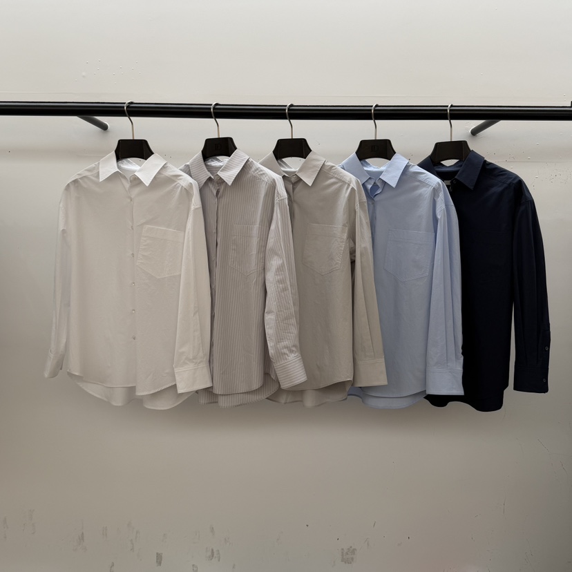 ID韓國代購女士新款熱賣人氣26春夏休閑襯衫蕾絲衫口袋棉質ID襯衫/蕾絲衫