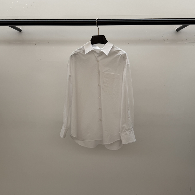 ID韓國代購女士新款熱賣人氣26春夏休閑襯衫蕾絲衫口袋棉質ID襯衫/蕾絲衫圖色1