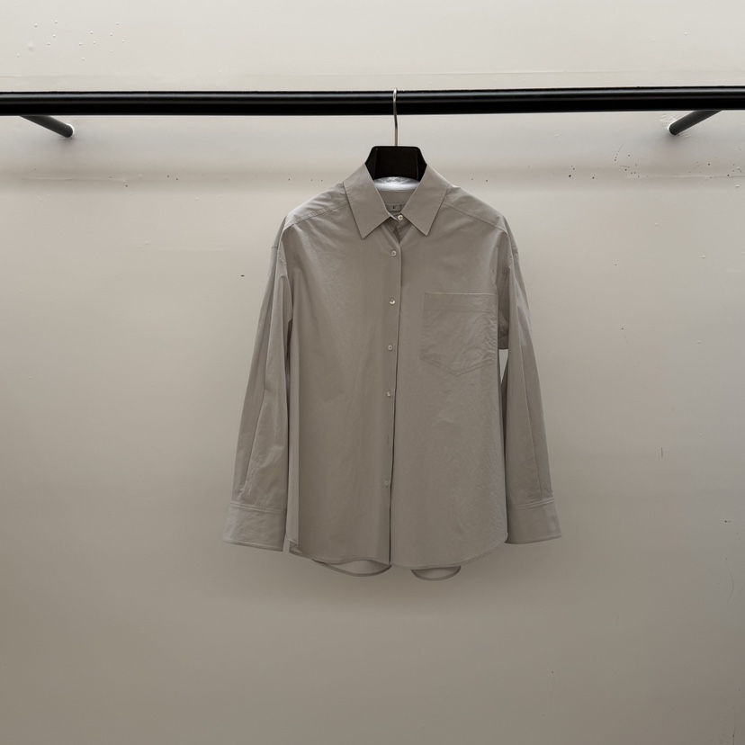 ID韓國代購女士新款熱賣人氣26春夏休閑襯衫蕾絲衫口袋棉質ID襯衫/蕾絲衫圖色3