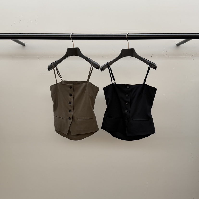 ID東大門代購女裝新品熱賣人氣26春夏職業休閑吊帶背心絲綢ID吊帶/背心