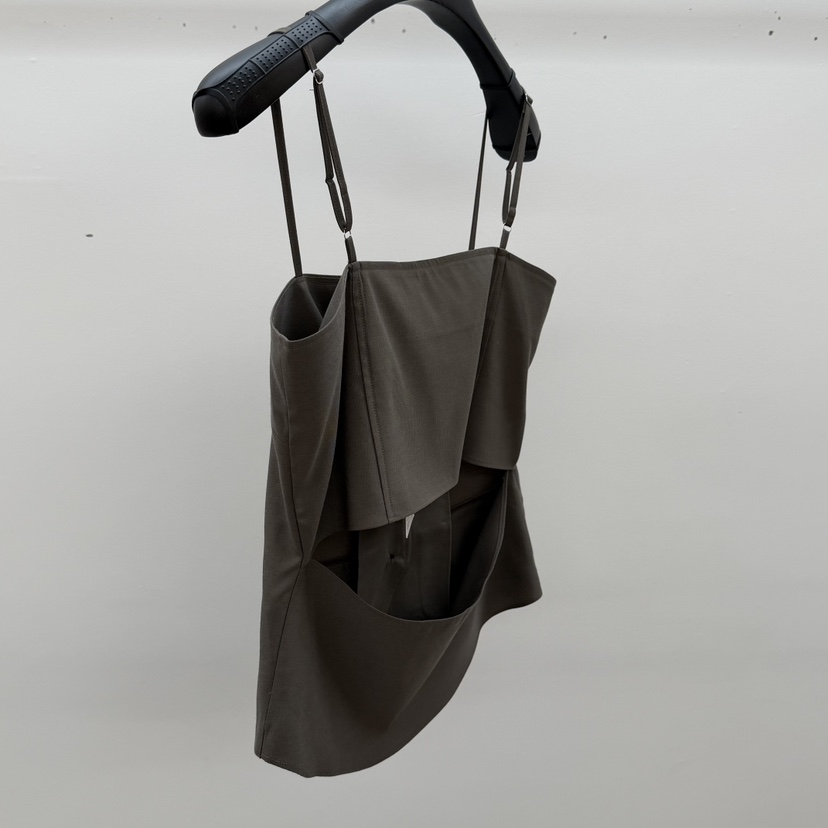 ID東大門代購女裝新品熱賣人氣26春夏職業休閑吊帶背心絲綢ID吊帶/背心