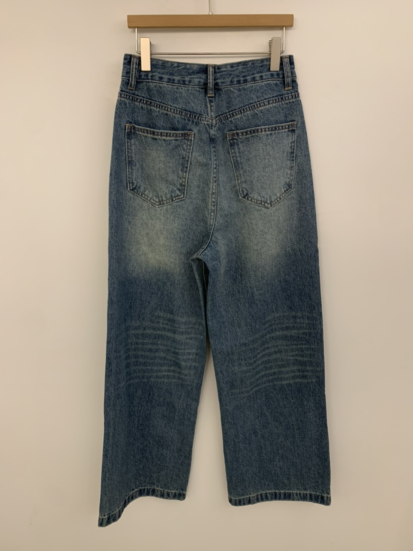 UNDER KEY東大門實拍女士新款人氣真品時尚職業牛仔褲紐扣UNDER KEY牛仔褲