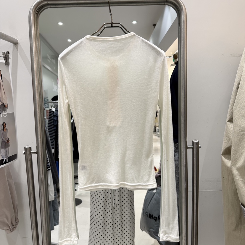 BRICKLANE韓國代購女裝新品時尚休閑熱賣長袖T恤羊毛紐扣BRICKLANE長袖T恤