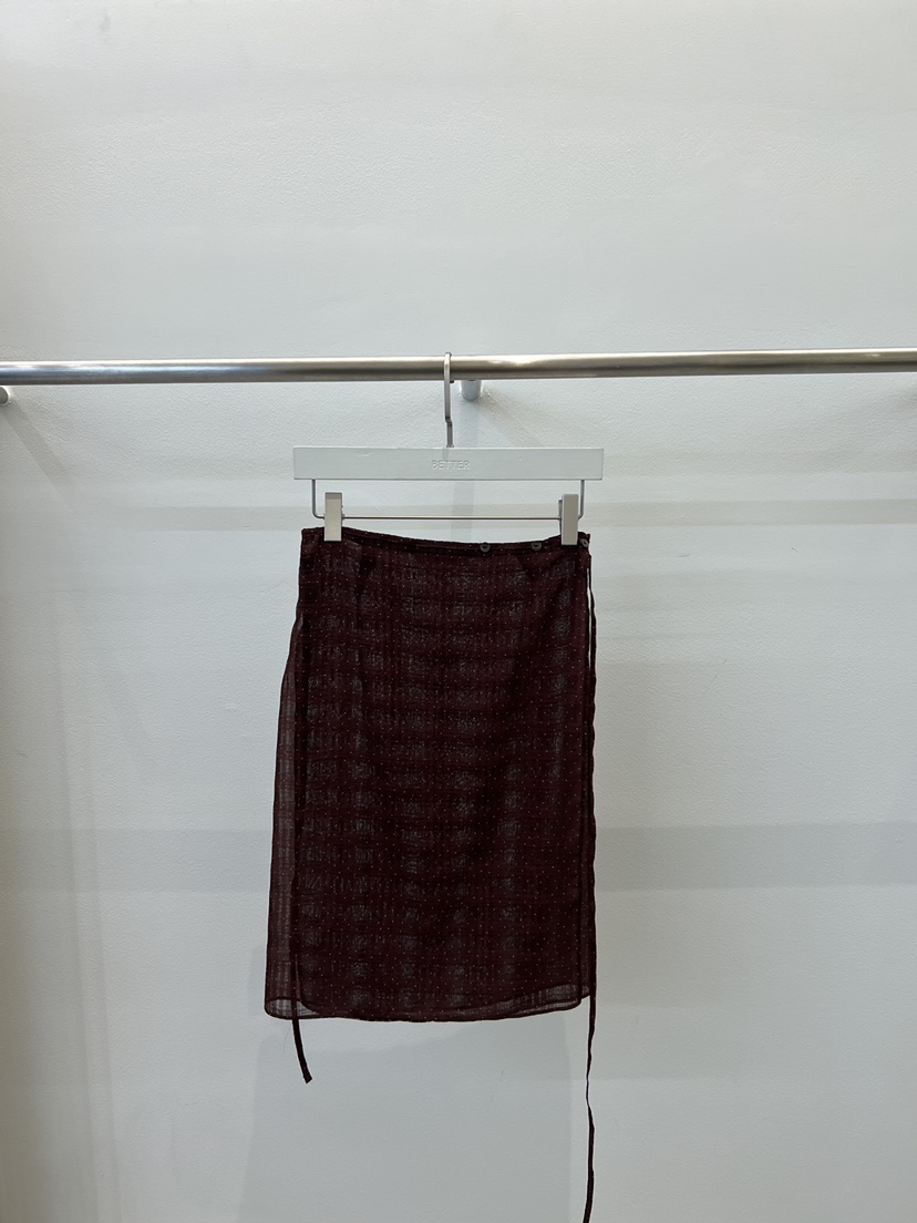 BETTER韓國直郵女士新品職業推薦熱賣26春夏半身裙中短裙BETTER半身裙/中短裙圖色2酒紅