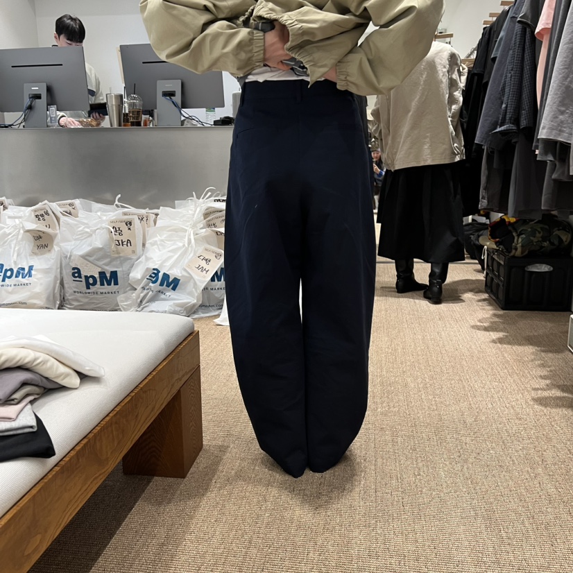 SELF SERVICE韓國直郵女裝新品人氣職業熱賣真品休閑褲褶裥SELF SERVICE休閑褲