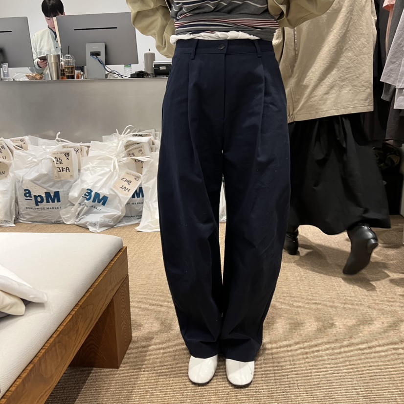 SELF SERVICE韓國直郵女裝新品人氣職業熱賣真品休閑褲褶裥SELF SERVICE休閑褲圖色3