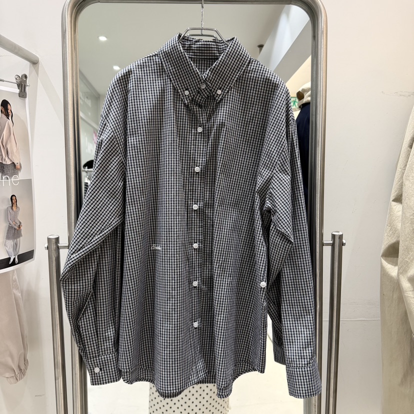 BRICKLANE東大門代購女士新品真品熱賣26春夏時尚襯衫蕾絲衫BRICKLANE襯衫/蕾絲衫圖色1深藍色