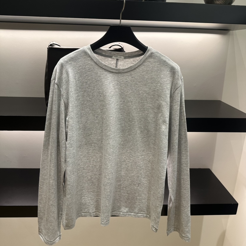 FEBRUARY 11東大門代購女裝新品職業推薦26春夏真品長袖T恤FEBRUARY 11長袖T恤圖色1