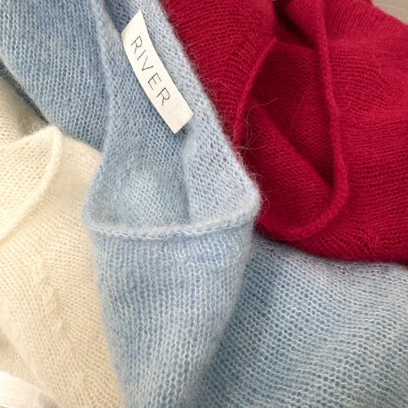 RIVER韓國代購女士新品26春夏休閑熱賣真品人氣職業針織衫WATER/RIVER針織衫