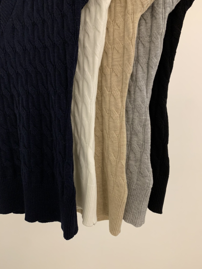 UNDER KEY東大門實拍女士新款26春夏職業休閑推薦針織衫V領UNDER KEY針織衫