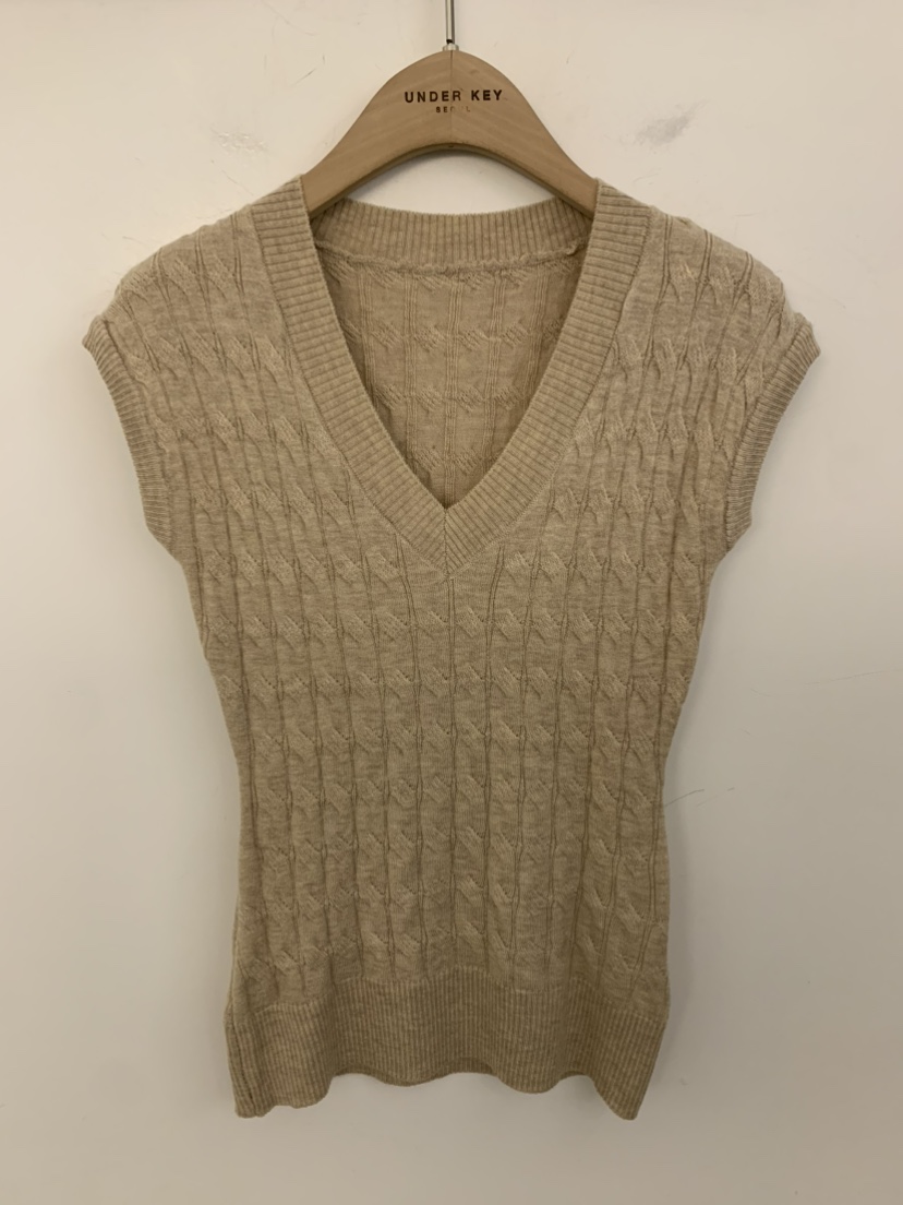 UNDER KEY東大門實拍女士新款26春夏職業休閑推薦針織衫V領UNDER KEY針織衫圖色2