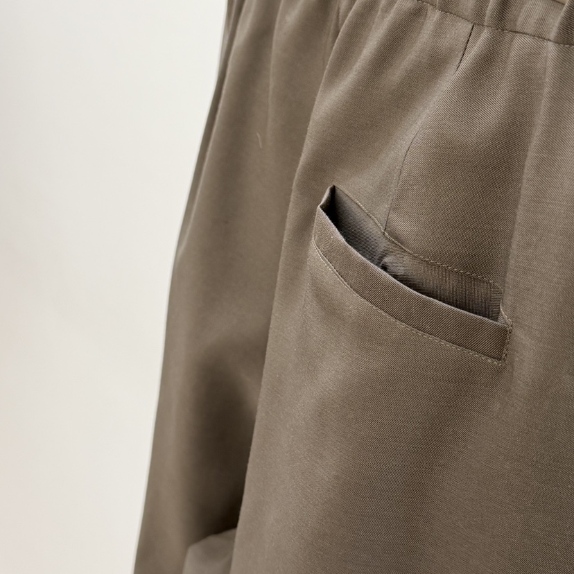 ID韓國直郵女士新品熱賣人氣時尚休閑職業26春夏休閑褲絲綢ID休閑褲