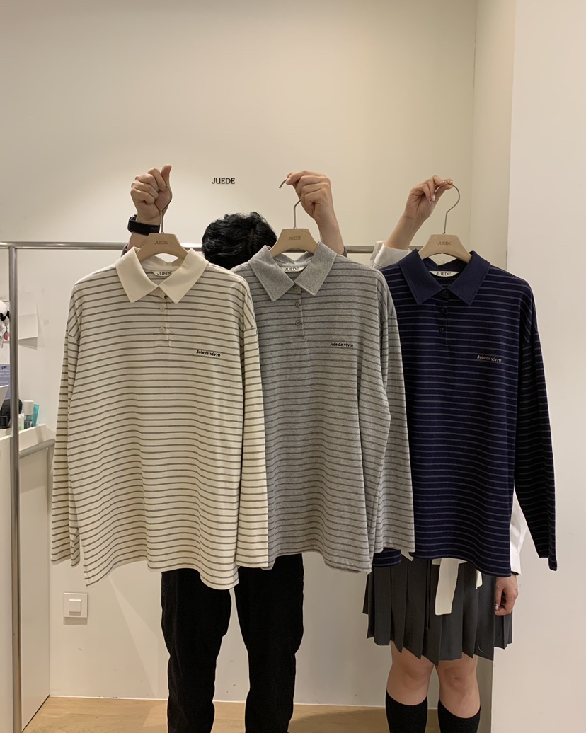 JUEDE韓國直郵女裝新款真品休閑長袖T恤JUEDE長袖T恤