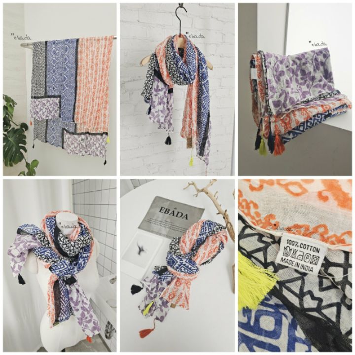 EBADA韓國直郵女士新品休閑26春夏熱賣職業人氣時尚圍巾披肩EBADA圍巾/披肩