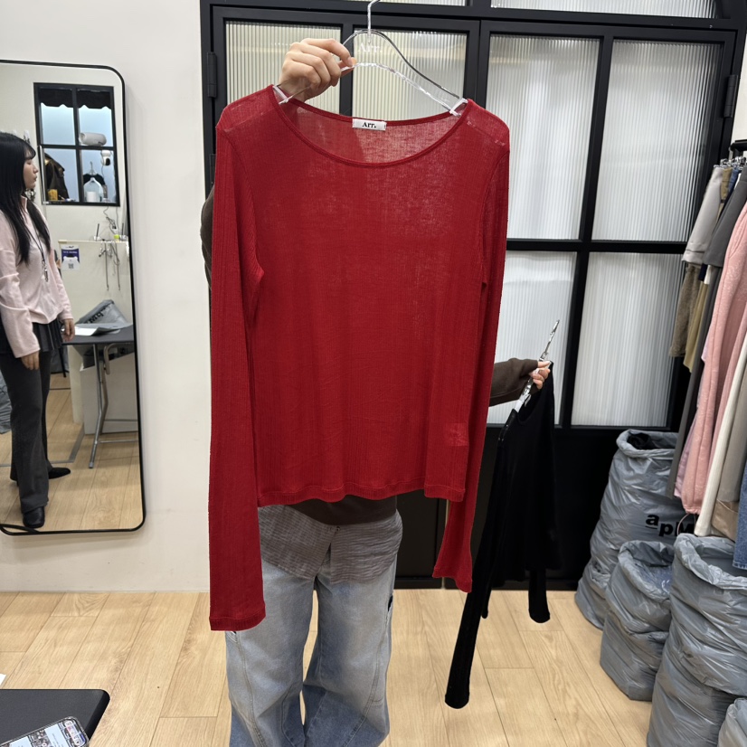 ARR韓國代購女士新款休閑熱賣26春夏推薦人氣時尚長袖T恤ARR長袖T恤圖色2