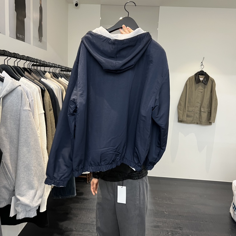 OBJECT東大門實拍女裝新款熱賣休閑26春夏夾克連帽拉鏈衫雙面OBJECT夾克