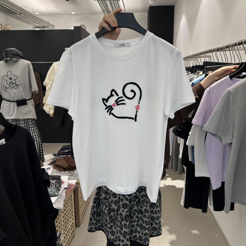 A.CES東大門實拍女士新款時尚真品人氣休閑職業推薦熱賣T恤A.CEST恤圖色2