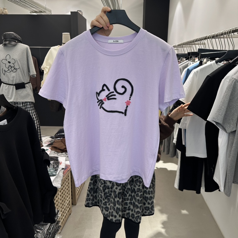 A.CES東大門實拍女士新款時尚真品人氣休閑職業推薦熱賣T恤A.CEST恤圖色4