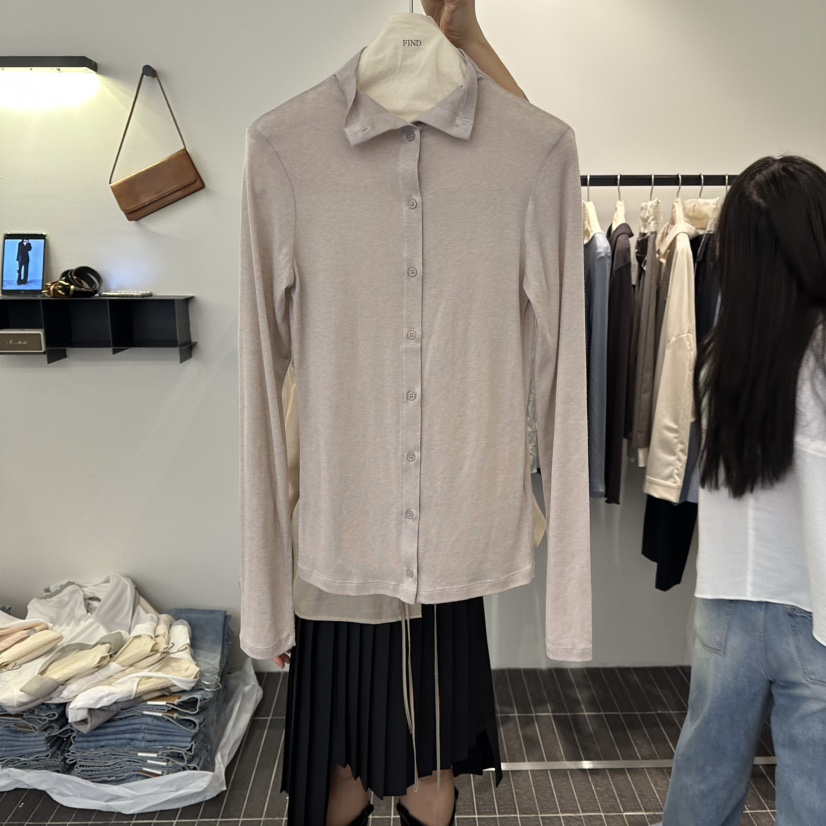 FIND-P東大門實拍女裝新款職業熱賣時尚休閑真品長袖T恤FIND-P長袖T恤圖色2
