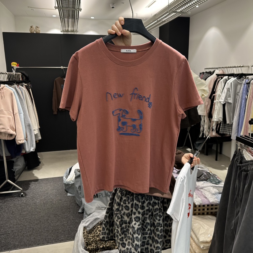 A.CES東大門直郵女士新品熱賣26春夏推薦時尚T恤不含披肩A.CEST恤圖色1