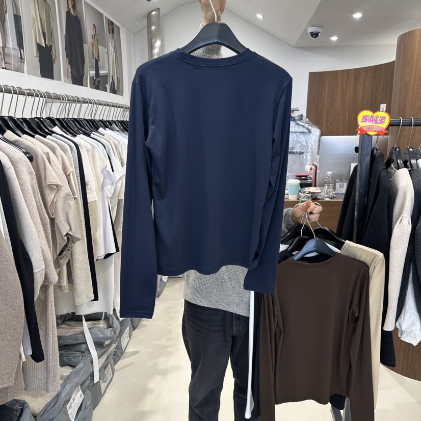 LE EDITION韓國直郵女士新款熱賣真品職業休閑長袖T恤柔軟LE BOENE長袖T恤