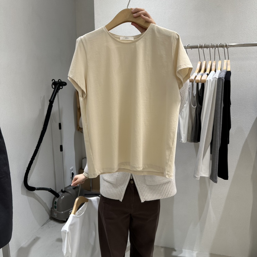 OVU韓國代購女裝新款職業真品時尚人氣熱賣推薦26春夏T恤OVUT恤圖色2