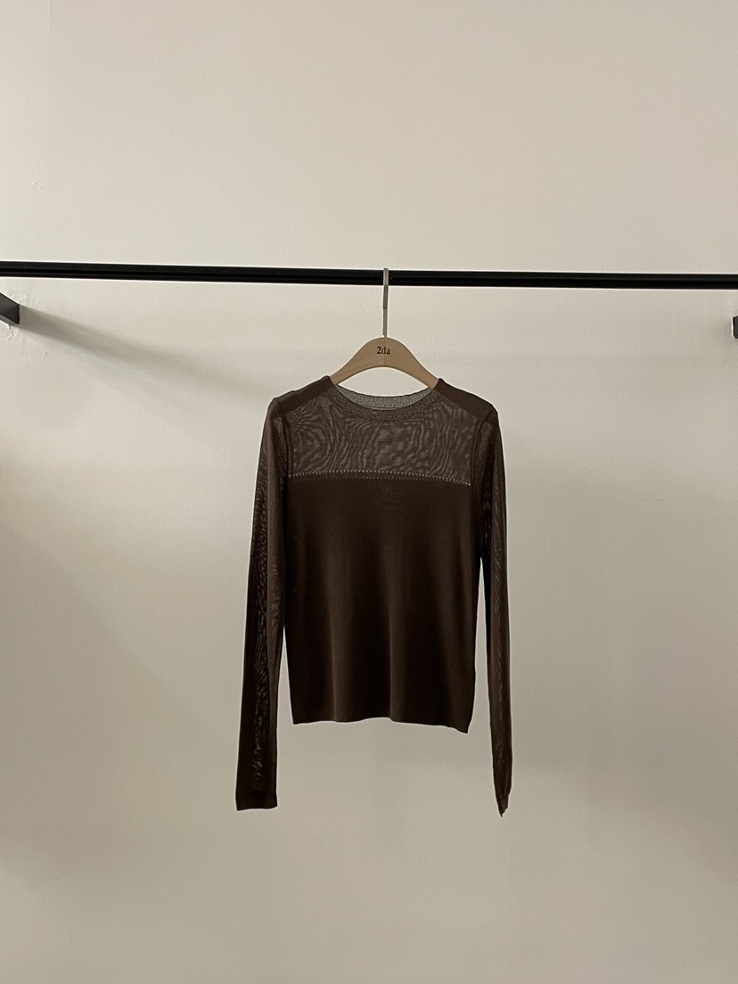 2DA/DARIMI-P東大門實拍女士新品真品時尚休閑人氣針織衫2DA/DARIMI-P針織衫圖色2棕色