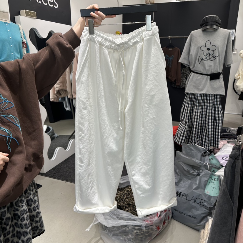 A.CES東大門代購女士新款休閑推薦職業時尚人氣26春夏休閑褲A.CES休閑褲圖色1