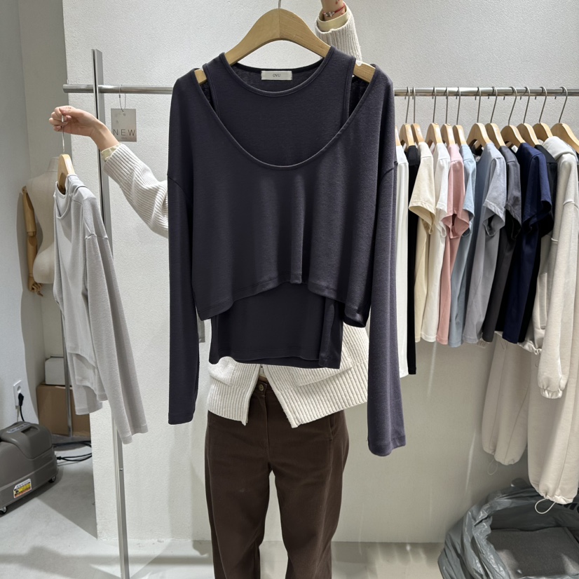 OVU東大門代購女裝新款26春夏真品熱賣人氣推薦休閑職業套裝OVU套裝圖色3深藍色