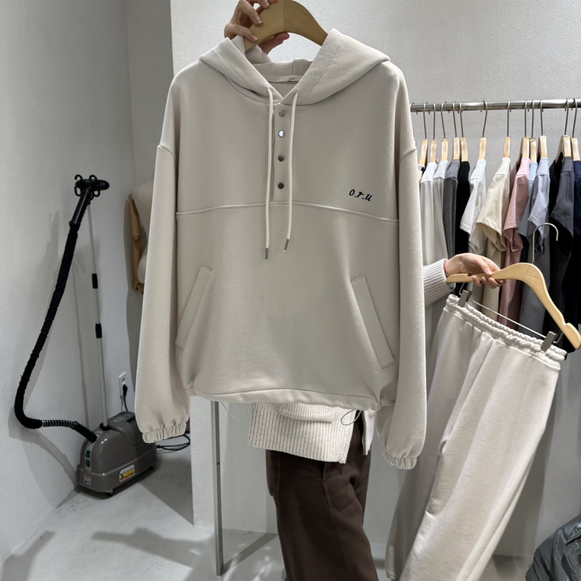 OVU東大門代購女裝新品熱賣推薦26春夏休閑人氣時尚真品衛衣OVU衛衣圖色1