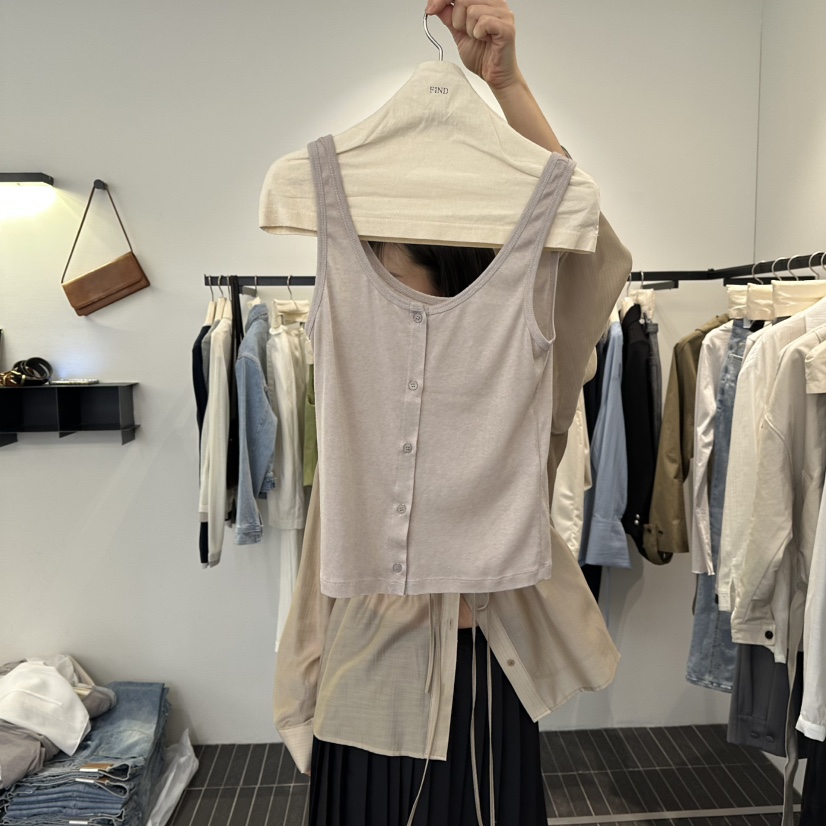 FIND-P韓國代購女裝新款休閑職業熱賣時尚推薦26春夏吊帶背心FIND-P吊帶/背心圖色2