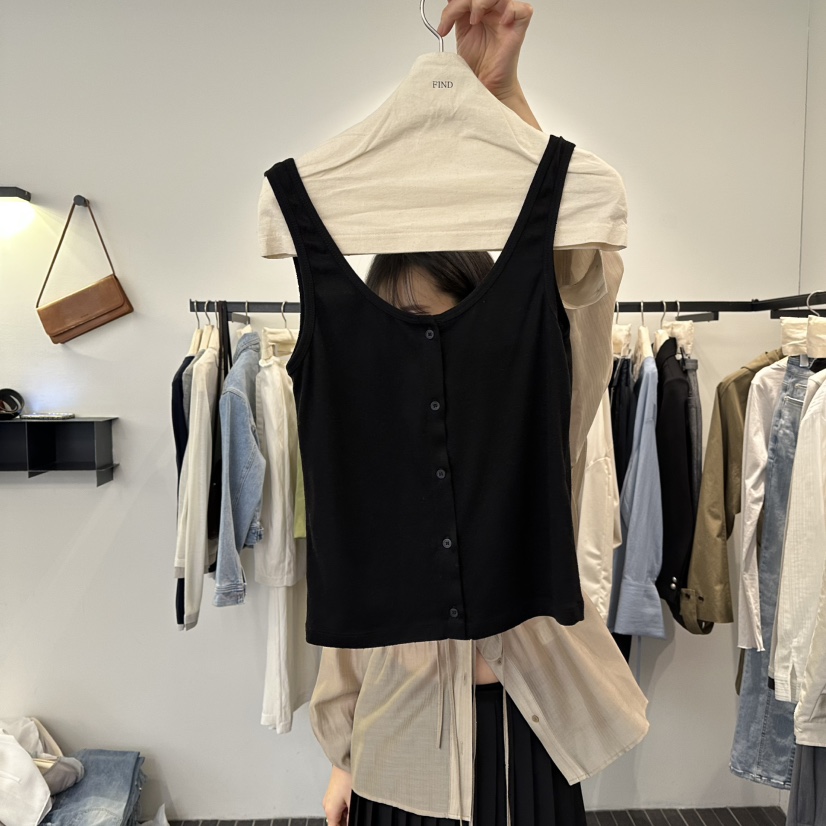 FIND-P韓國代購女裝新款休閑職業熱賣時尚推薦26春夏吊帶背心FIND-P吊帶/背心圖色3