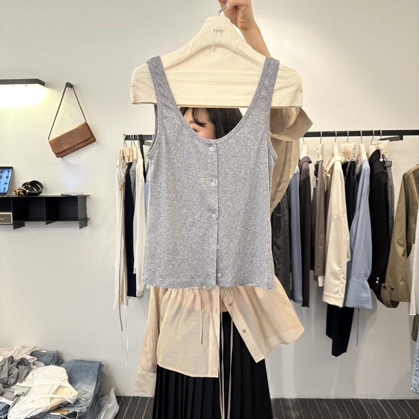 FIND-P韓國代購女裝新款休閑職業熱賣時尚推薦26春夏吊帶背心FIND-P吊帶/背心圖色4