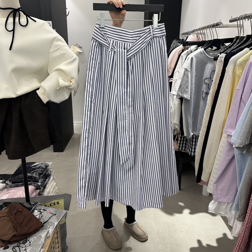 A.CES韓國代購女裝新品熱賣推薦真品26春夏人氣長裙腰帶A.CES長裙圖色2